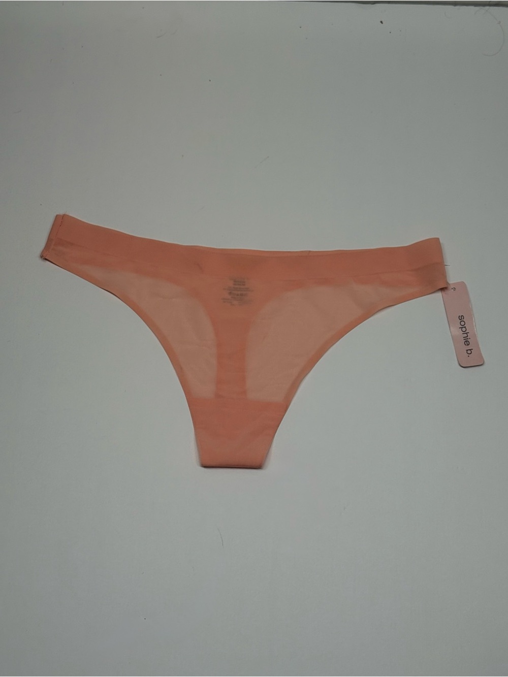 Sophie b. Peach Seamless Thong Panty